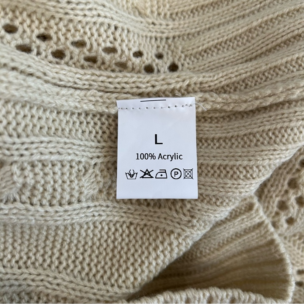 NEW Cabled Cardigan Sweater NEW - Picture 7 of 9
